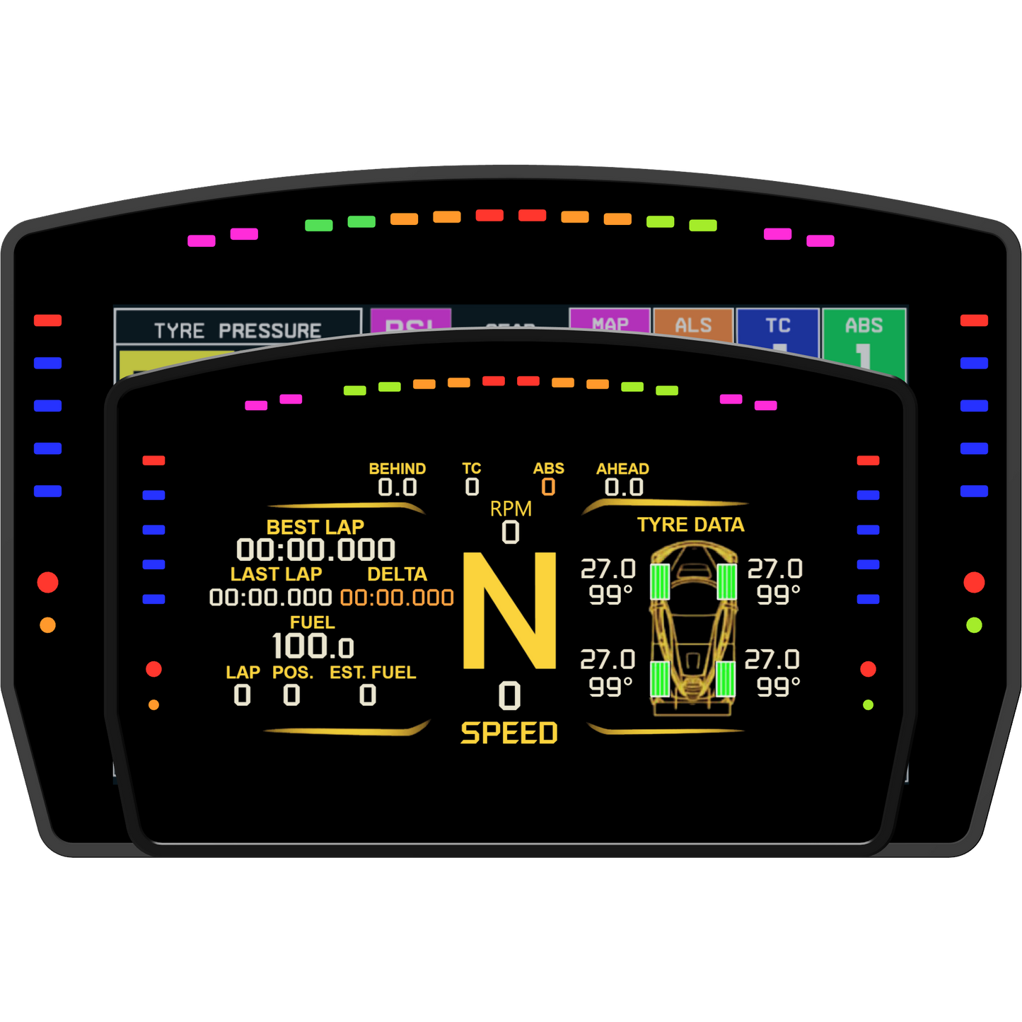 DDU 10.7 Sim Racing 6.8'' Dash Display