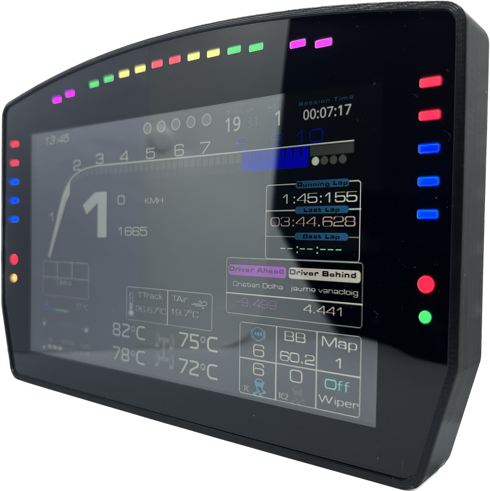 DDU 10.7 Sim Racing 6.8'' Dash Display Sim Racing Addict